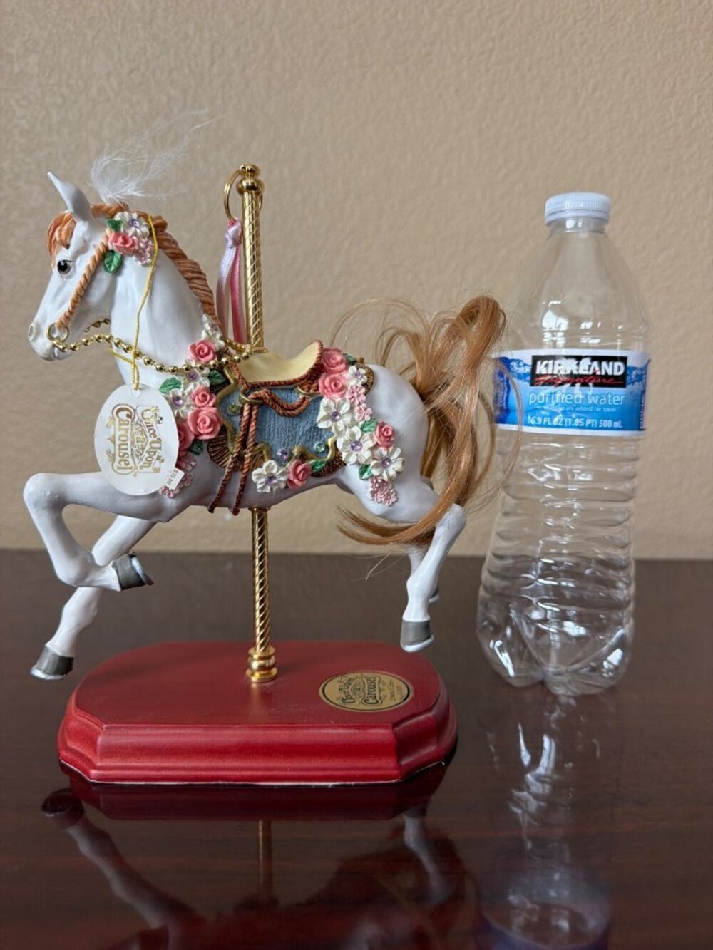 Sheldon Vaughn Garden Rose Once Upon a Carousel Horse Carlton Cards LE 5000 - Picture 8 of 16